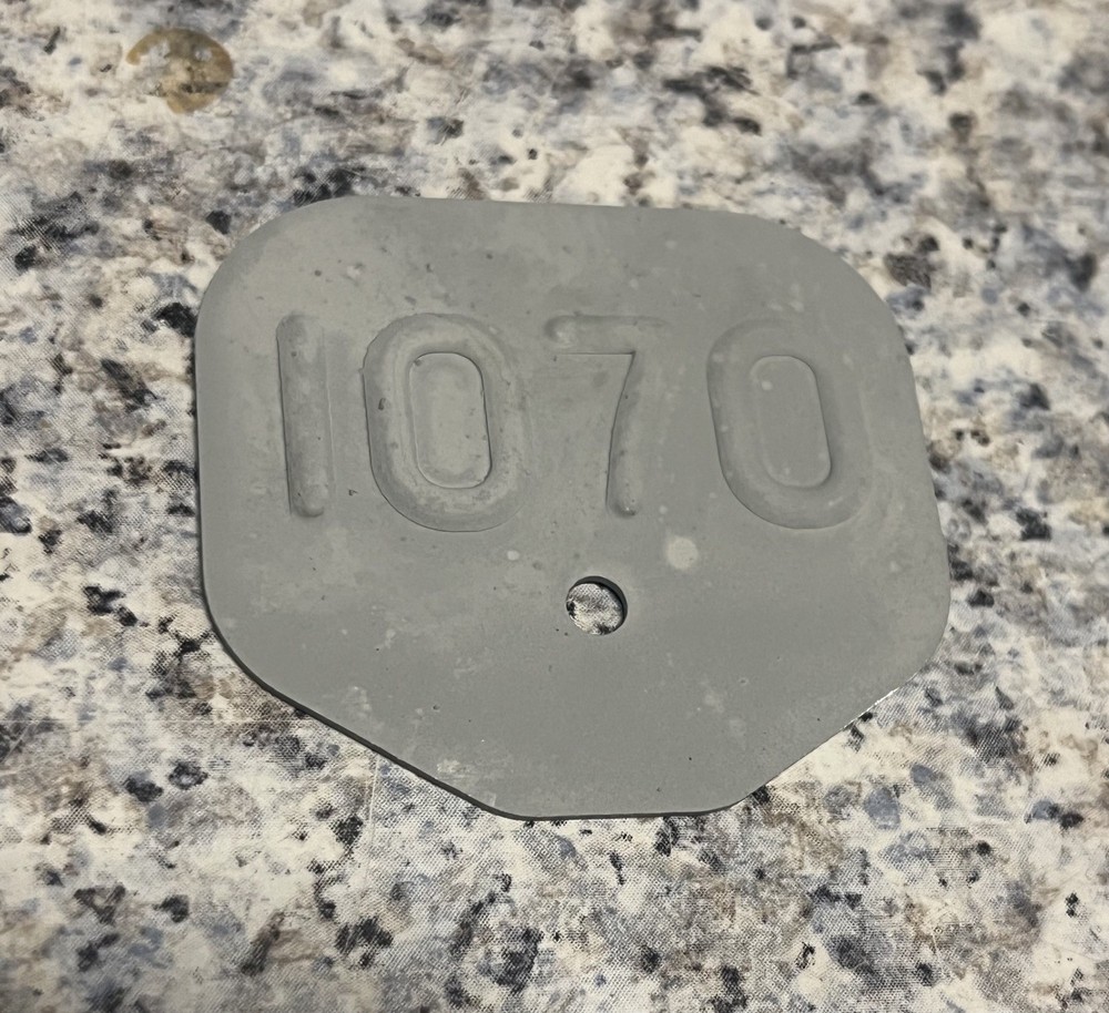 Classic Mini 1070 / 1071 Engine Badge Austin Morris Rover Cooper S Tag Metal