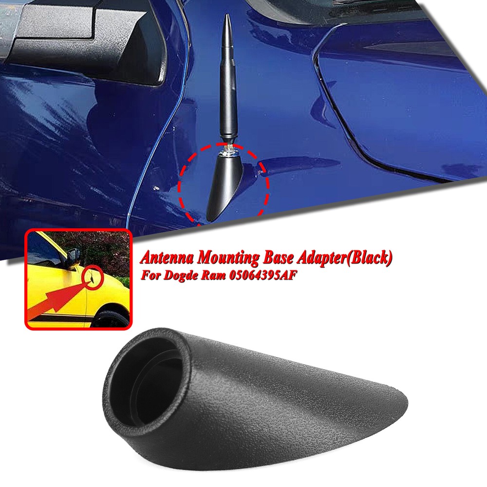 Antenna Mounting Base Adapter For Dodge Ram 1500 2500 3500 05064395AF Black 1PCS