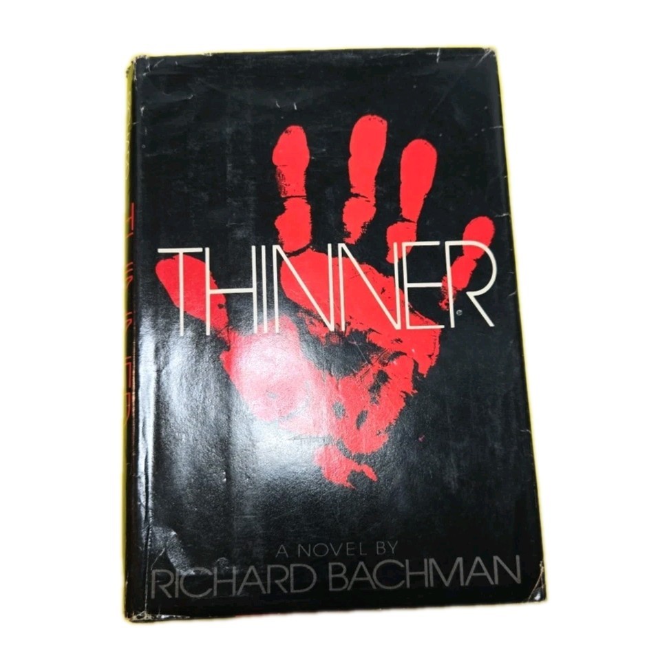 Thinner by Richard Bachman (Stephen King) 1984 BCE HC/DJ