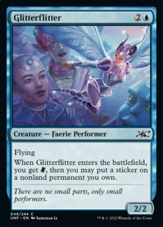 1x Glitterflitter - Foil MTG Unfinity NM Magic Foil