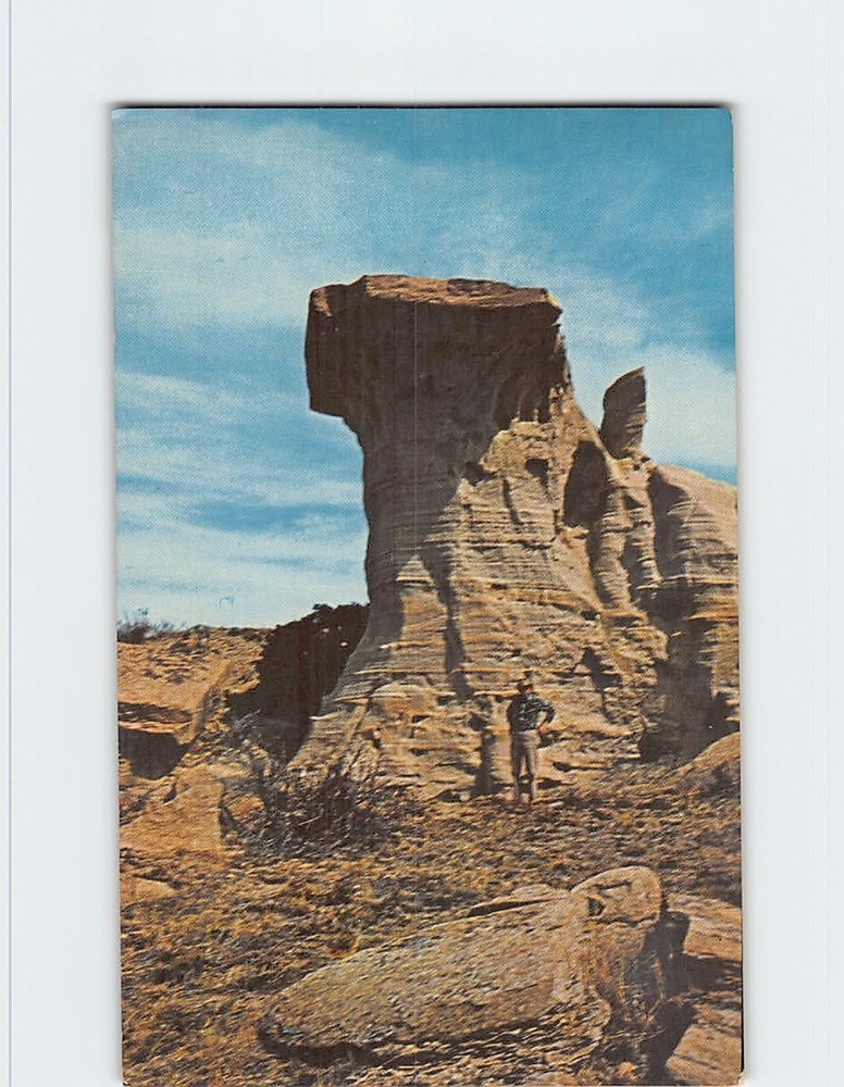 Postcard Natures Pulpit Cedar Canyon Badlands North Dakota USA
