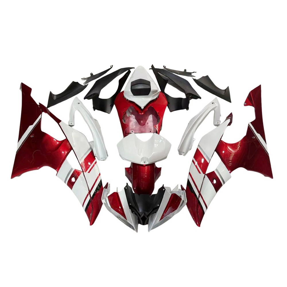 Red White Fairing Kit for 2008-2016 Yamaha YZF R6 ABS Plastic Injection Bodywork