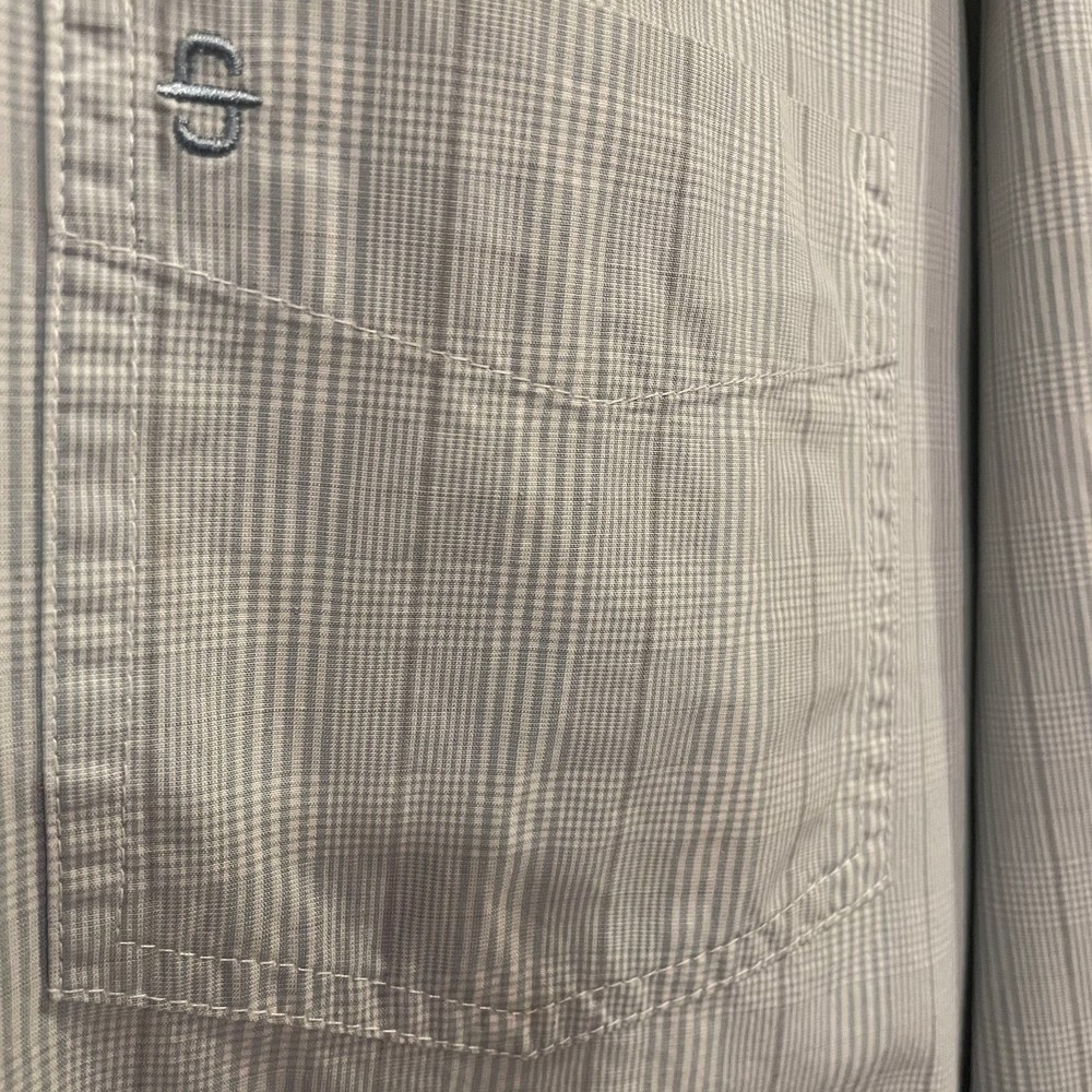 Stetson men's striped western button down shirt XL 100% cotton long sleeve