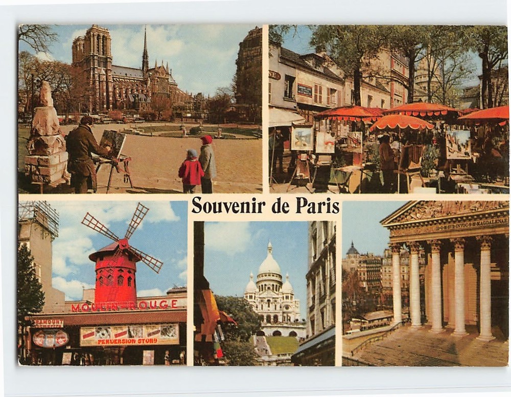 Postcard Souvenir de Paris France