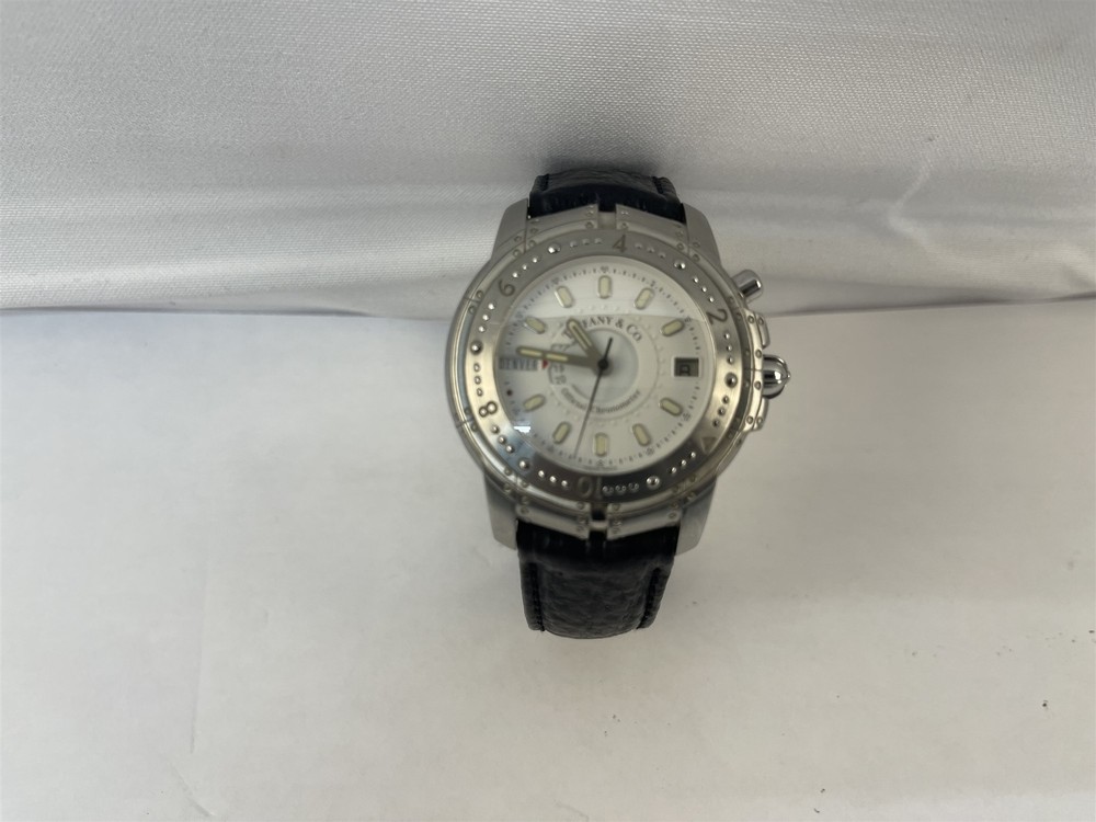 Tiffany & Co. Steamerica Automatic World Time Watch City Wheel Needs Repair