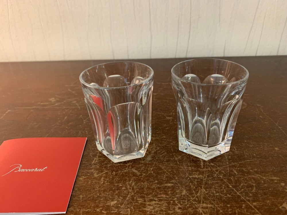 Lot Of 2 Harcourt Model Liquor Glasses In Baccarat Crystal (Price For Both)
