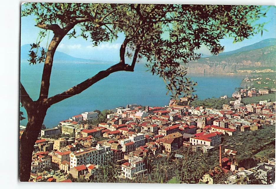 Postcard Panoramic View Sorrento Italy