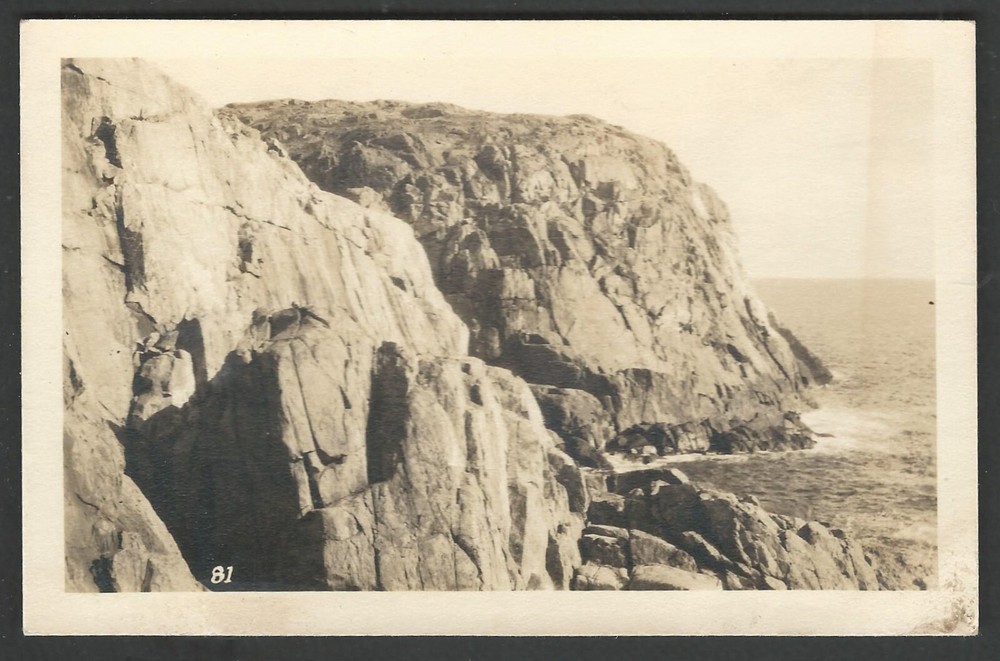 MONHEGAN MAINE Black Head RPPC Lorimer E Brackett Real Photo Postcard