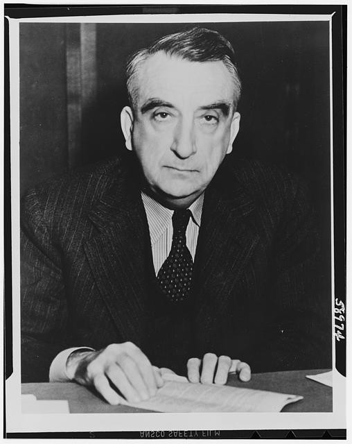 Photo:William Langer Portrait 1940s U.S. Senator Suit Desk Photo