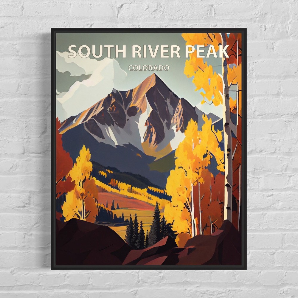 South River Peak Colorado Art Print South River Peak Wall Art Painting South