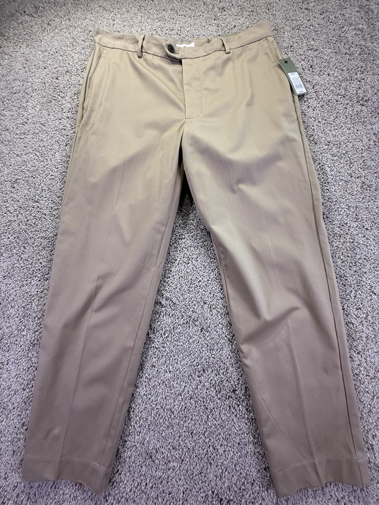 NEW Goodfellow & Co. Men's Slim Trousers Tapered Leg Khaki Size 36 x 32