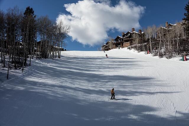 Photo:Avon Colorado Beaver Creek Resort Skiers 2016 Ski Slope Lodge