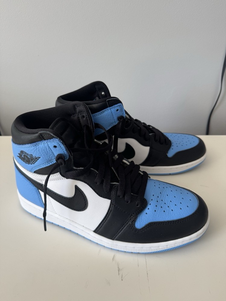Nike Air Jordan 1 AJ1 Retro High OG UNC Toe Basketball Shoes Blue/Black
