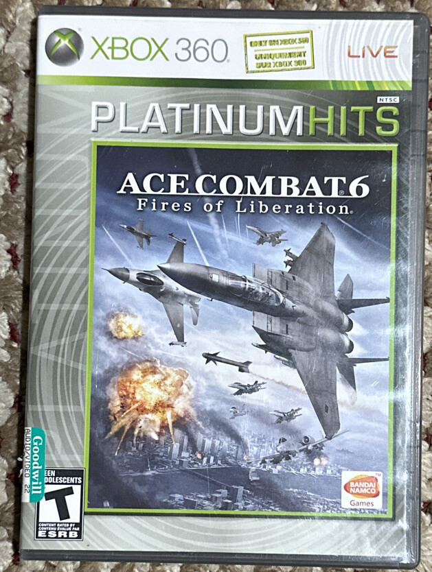 Ace Combat 6: Fires of Liberation (Microsoft Xbox 360, 2007) Platinum Hits-image