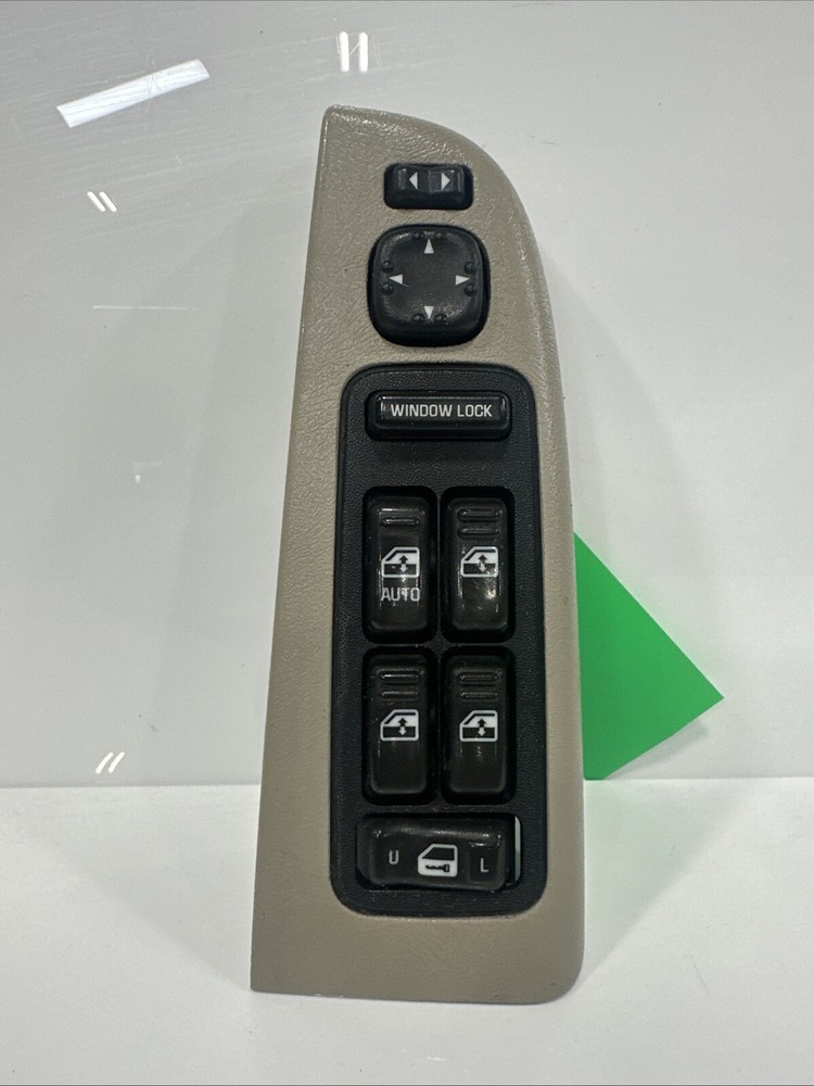 2002-2006 Cadillac Escalade Driver Side Master Window Lock Switch w/ Bezel OEM