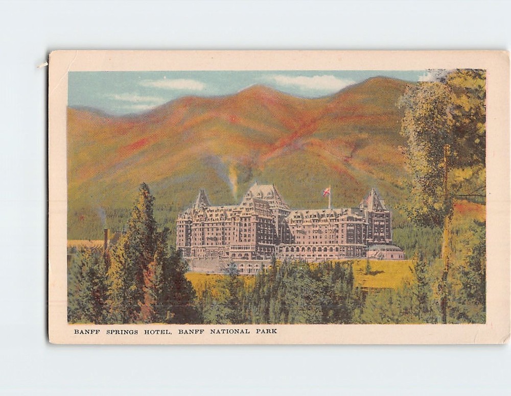 Postcard Banff Springs Hotel Banff National Park Canada