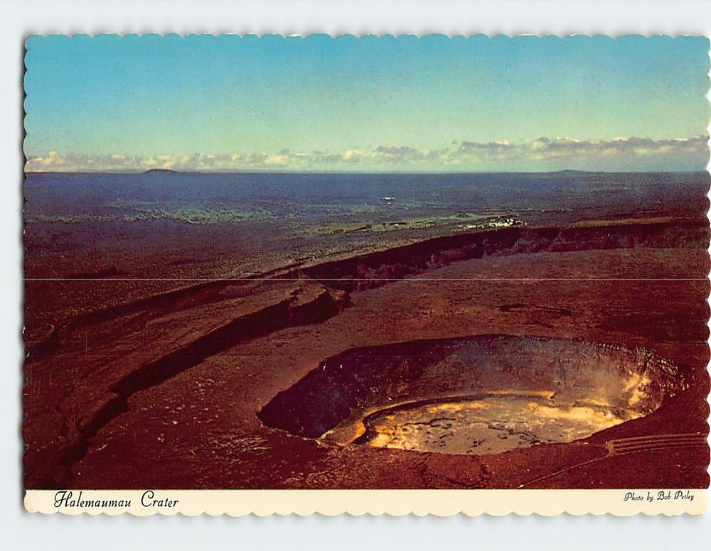 Postcard Halemaumau Crater Hawaii USA