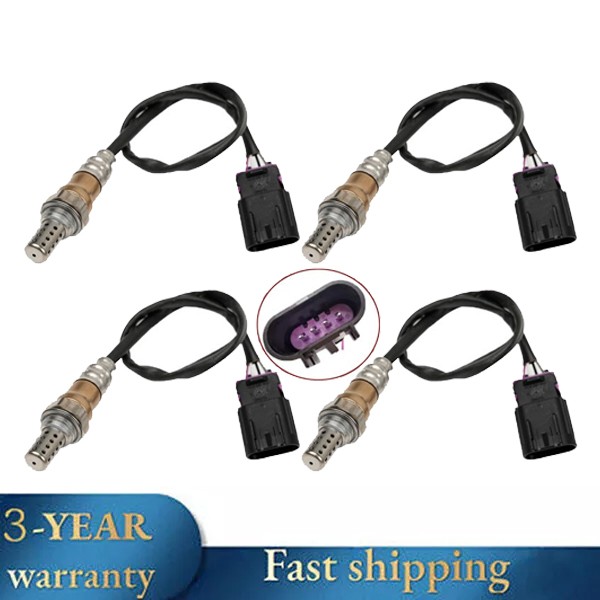 Set 4 Oxygen O2 Sensor Up+Down For Hyundai Genesis Coupe 3.8L V6 2010 2011 2012