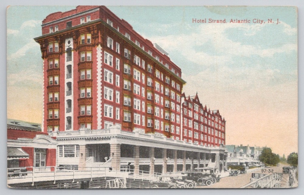 Hotel Strand Atlantic City NJ Postcard Early 1900s New Jersey Resort