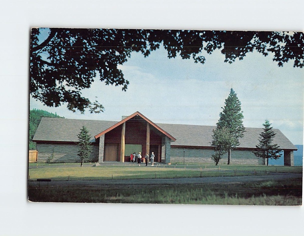 Postcard Main Building Adirondack Museum Blue Mountain Lake New York USA