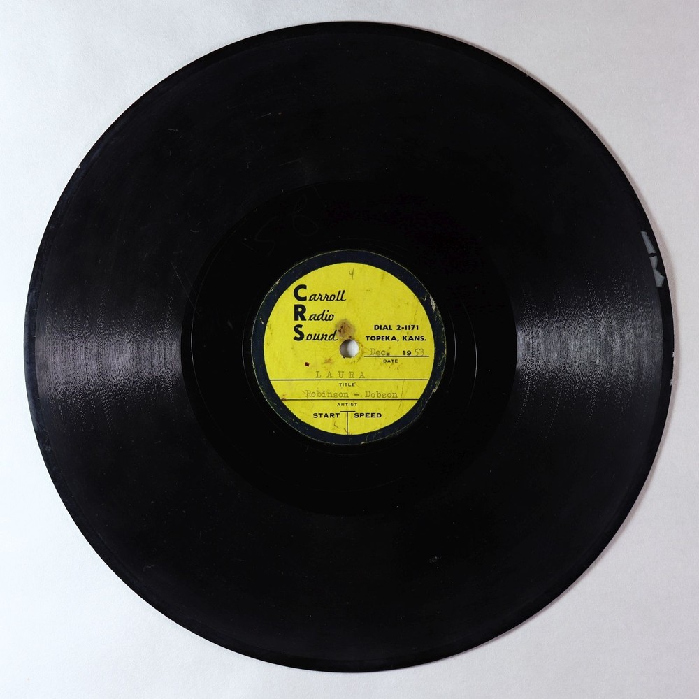 Jazz Acetate 78 - Robinson-Dobson - Laura - Carroll Radio Sound - unreleased?