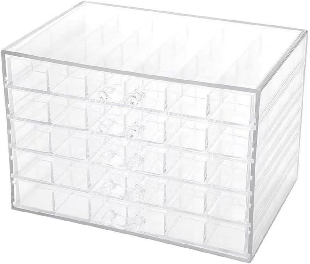 Feadily Acrylic Jewelry Organizer Box, Drawer 1PCS, Clear