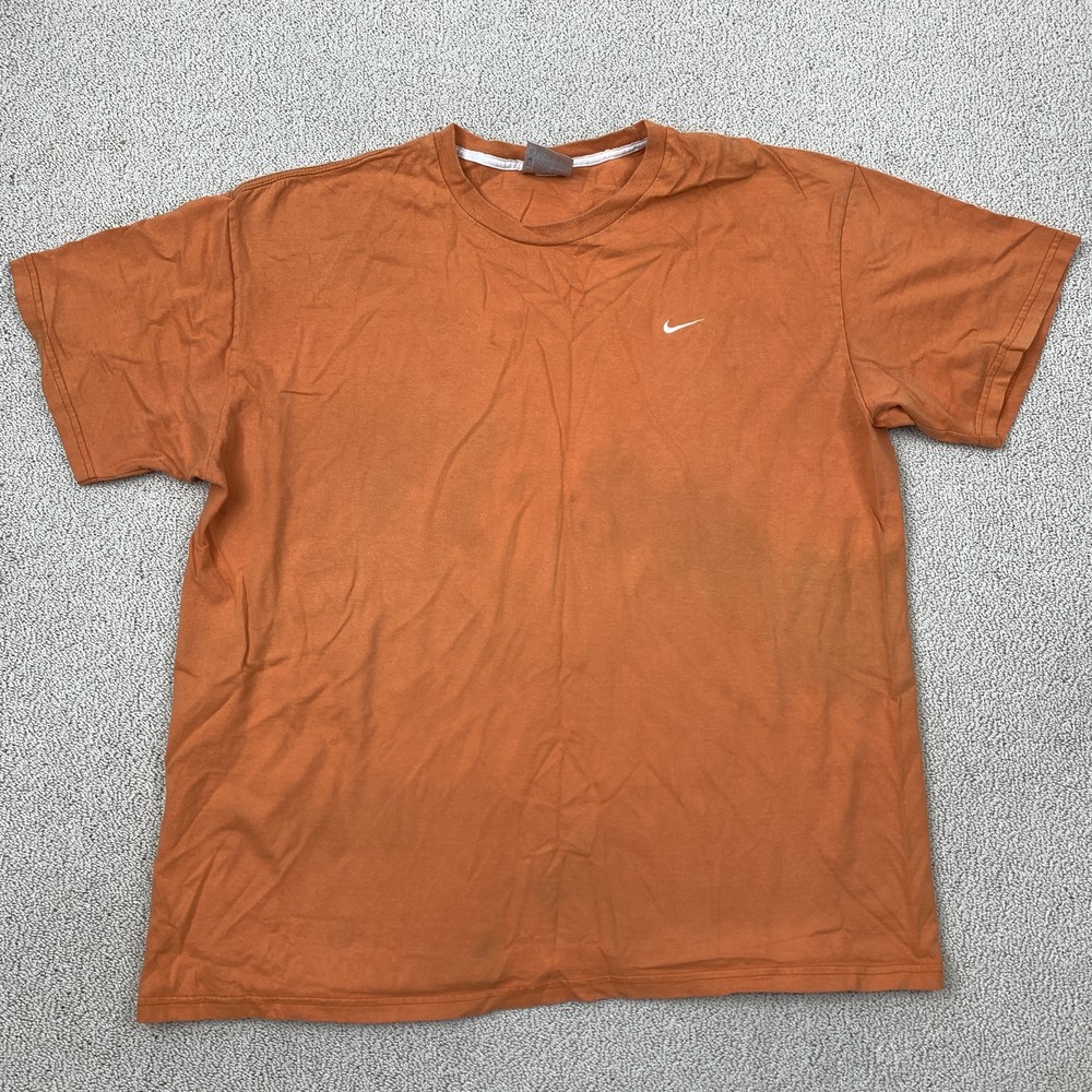 Vintage Nike T-Shirt Men's XXL Orange Casual Activewear