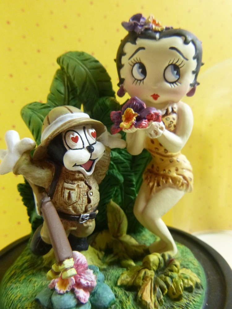 Rare 1996 NIB Betty Boop Of The Jungle Hand-Painted Limited Edition Sculpture #B1647