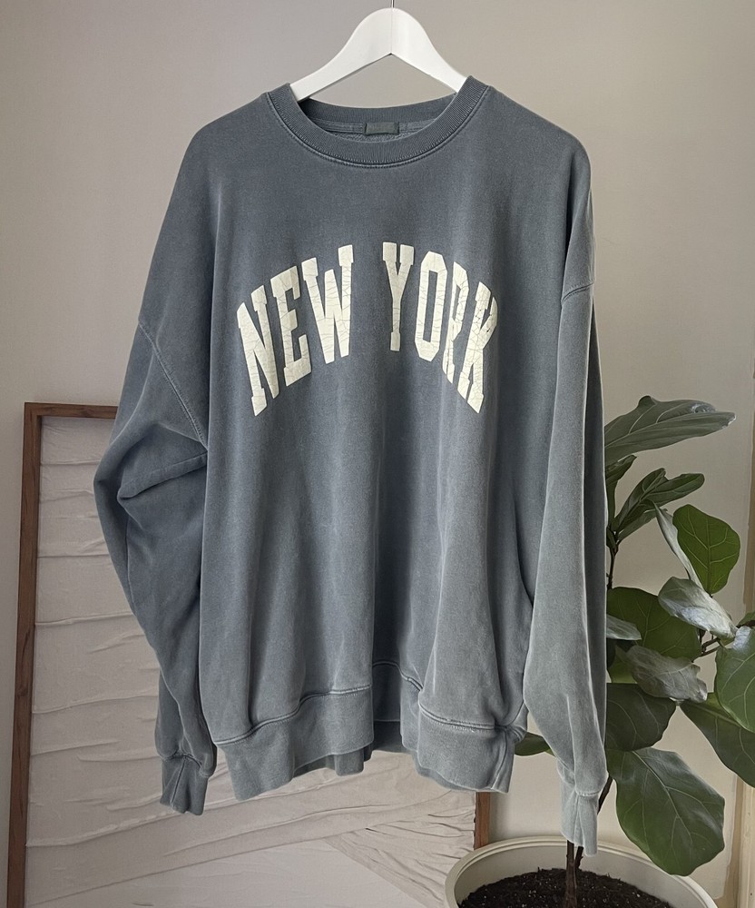 Women's JOHN GALT Brandy Melville New York Erica Crew Neck Sweatshirt One Size