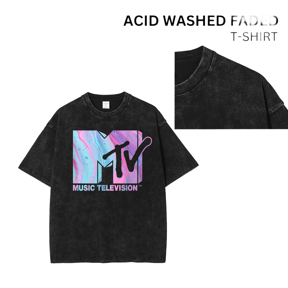 [ACID WASHED FADED] 90s Vintage Feel - Rock Band T-Shirt Unisex New 103562