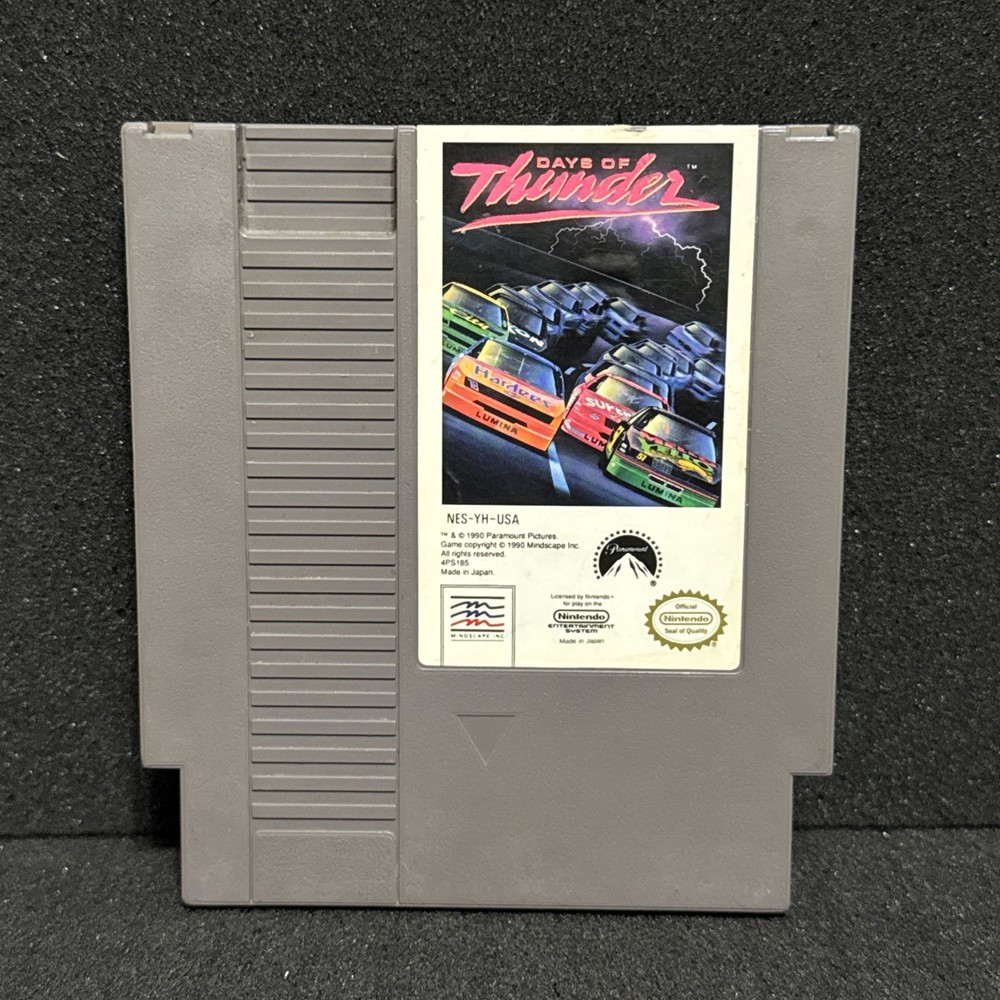 DAYS OF THUNDER (Nintendo NES) Cartridge Only Tested