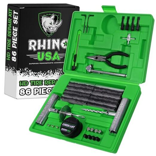 Tire Plug Repair Kit (86-Piece) Fix Punctures & Plug Flats with 86 Piece Set