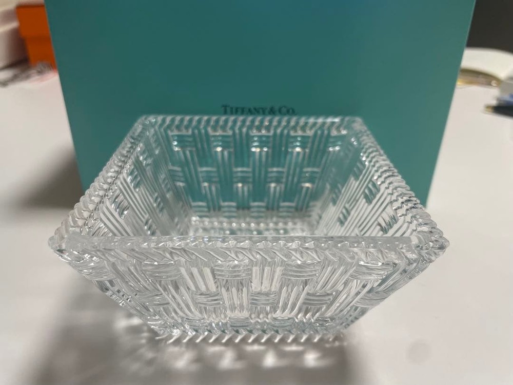 Tiffany & Co. Glass Accessory Plate, Amway, Collectible, Used