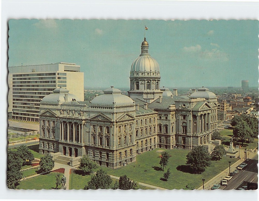 Postcard Indiana State House Indianapolis IN USA North America