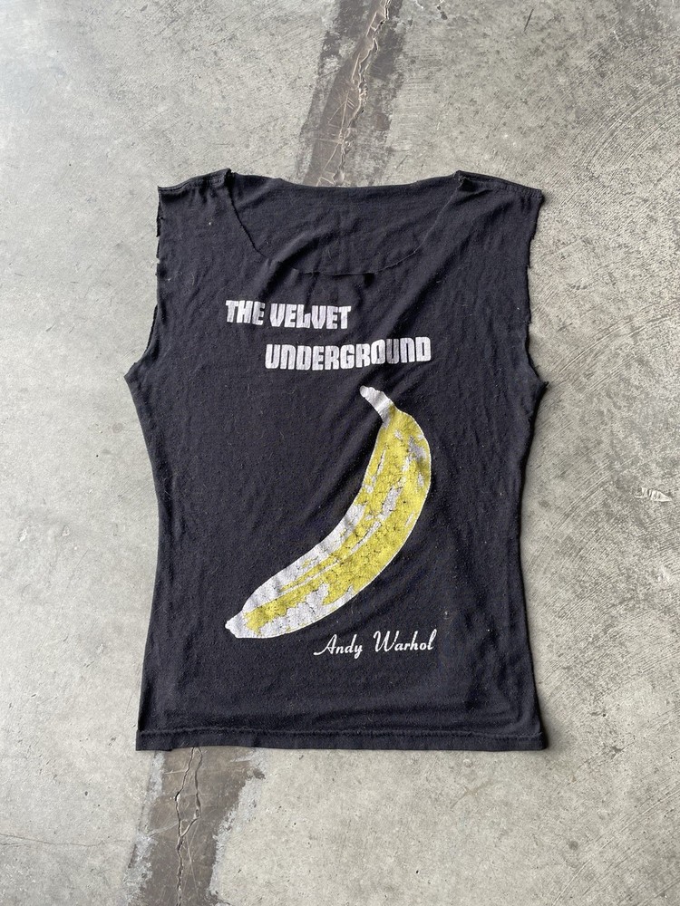 Vintage The Velvet Underground & Nico Andy Warhol Banana Logo T-Shirt Size XL