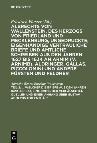 Albrecht Wenzel ... Welcher die Briefe aus den Jahren 1629 bis 1633,  (Hardback)Another great item from Rarewaves USA | Free delivery!