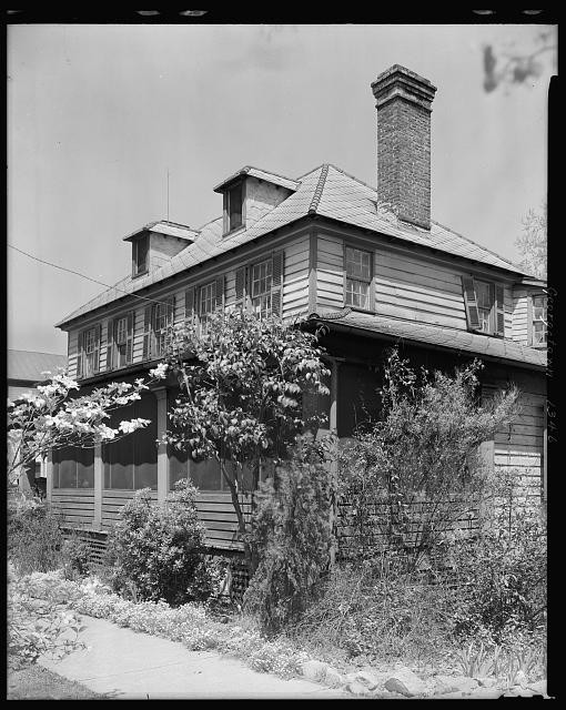 Photo:Georgetown South Carolina 1930s House Exterior Chimney Porch