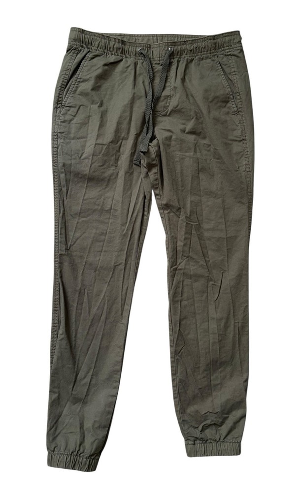 GAP Pants Mens Size Small (30x28) Olive Green Woven Joggers Slim Tapered Beach
