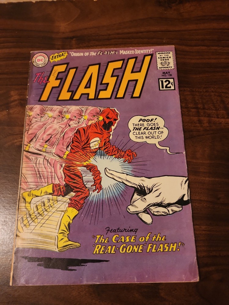 The Flash #128 (DC Comics May 1962) VG 1st App Abra Kadabra KEY LARGE RUN-image
