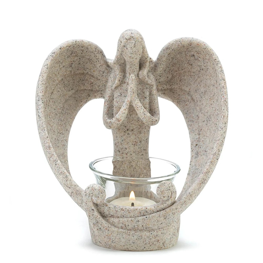 Wings of Devotion 39695 Desert Angel Candle Holder, No Size, Multicolor