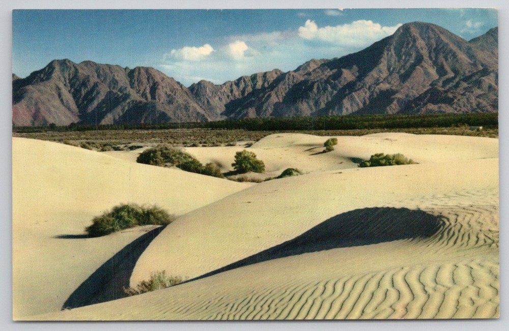 Mirro-Krome Sand Dunes Imperial Valley Southern California Postcard