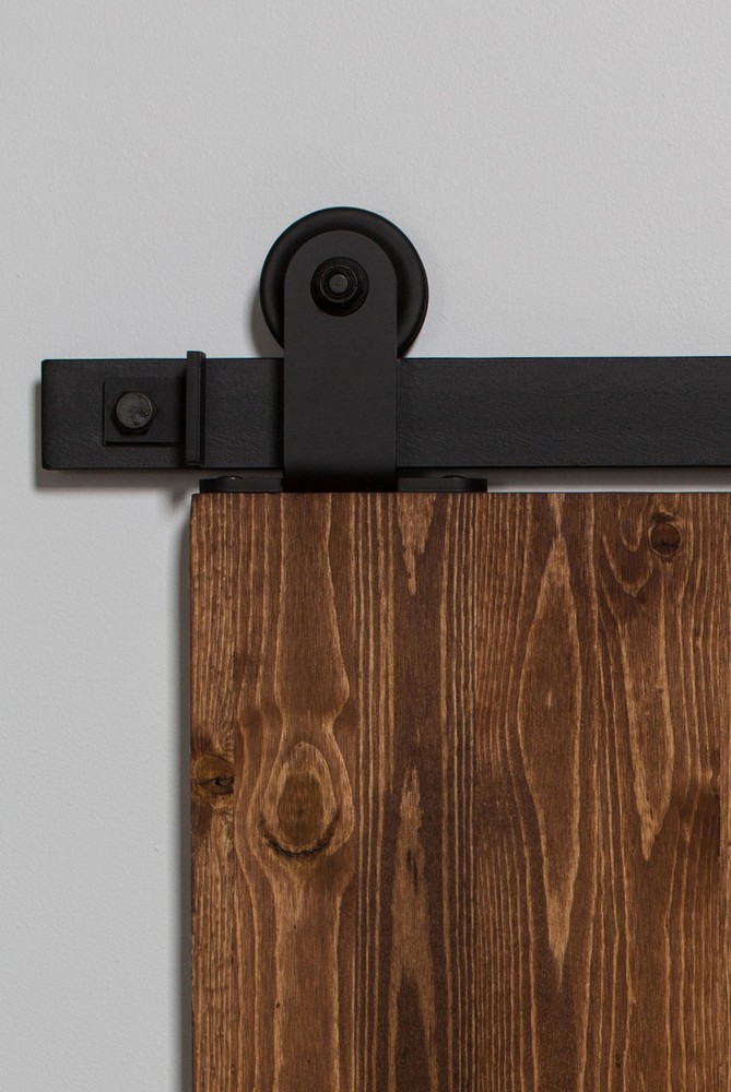 Leatherneck Hardware FTT96K2 96 Inch Top Mounted Light Sliding - Black