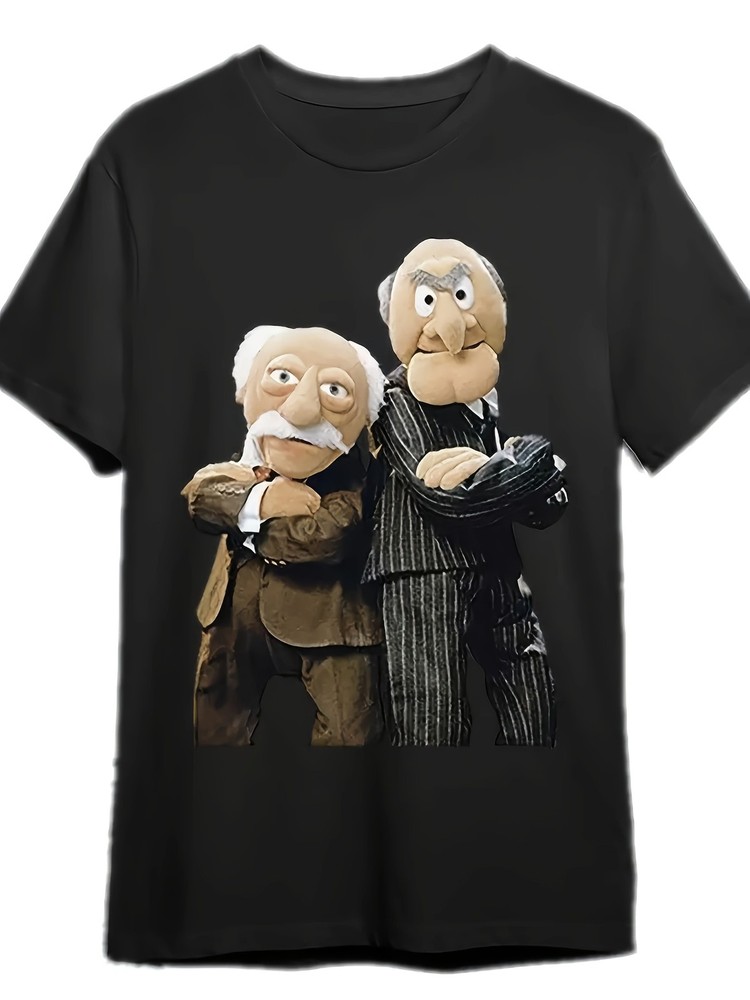 Men's Statler and Waldorf Black T-Shirt from 