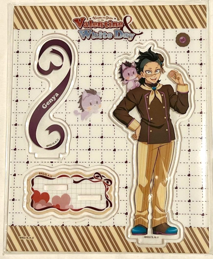 Kimetsu Yaiba Demon Slayer Valentine White Day Acrylic Stand Genya Shinazugawa