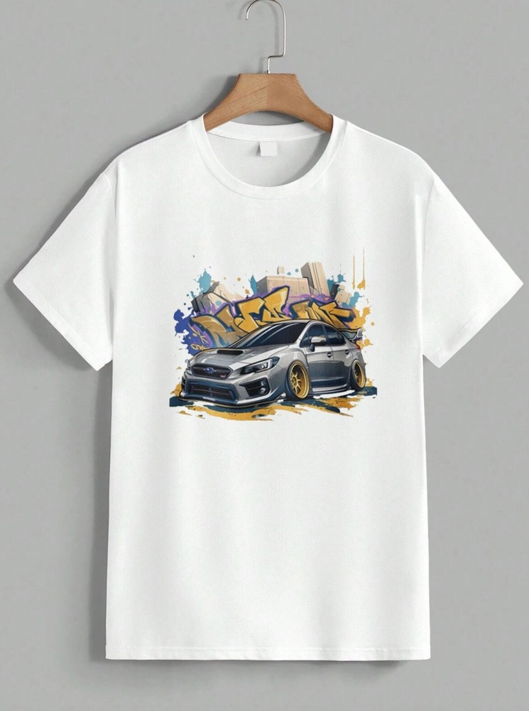 Subaru WRX T-Shirt JDM Street Art Car Graphic Racing Cool Men Cars Tee Unisex