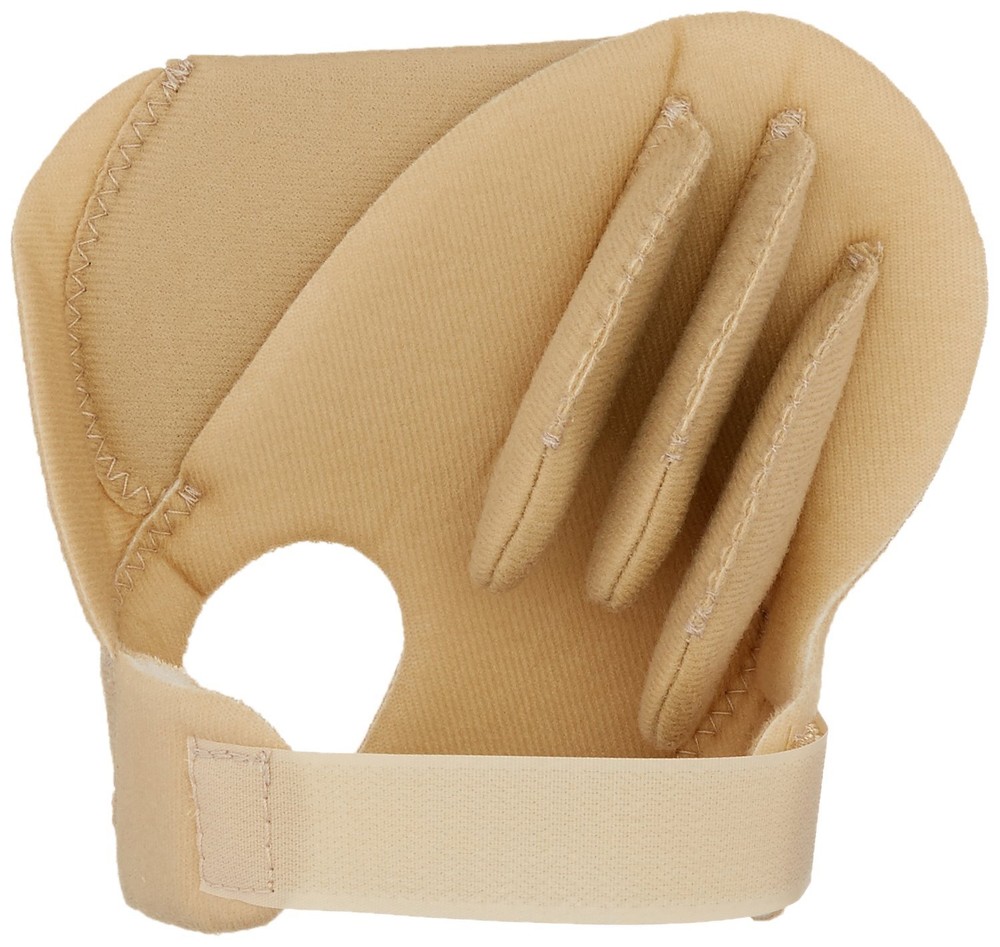 Sof-Foam Palm Shield for Right Hand, Foam Contracture Cushion to Support Fing...