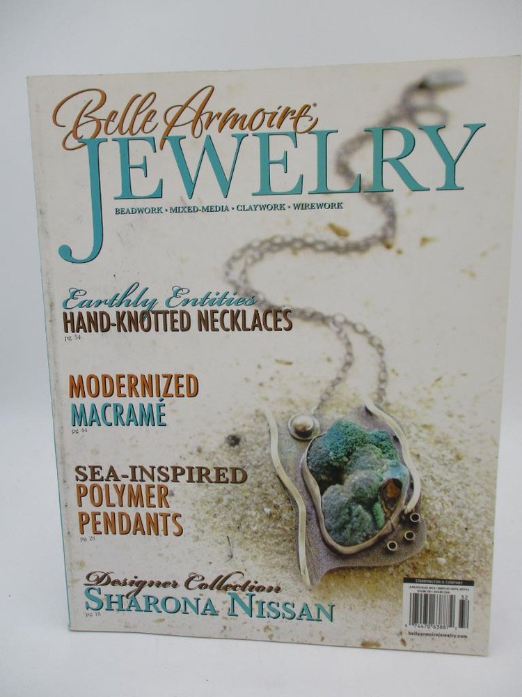 Belle Armoire Jewelry Summer 2013 Magazine Polymer Macrame Beadwork Wirework