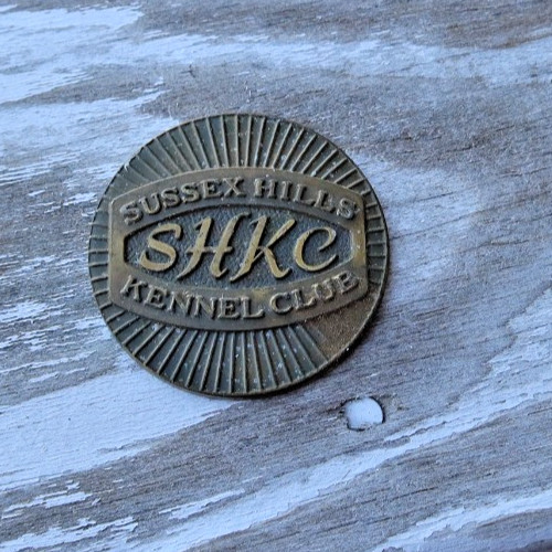 Vintage Kennel Club Dog Show Medal Badge Coin Medallion Sussex Hills SHKC RARE