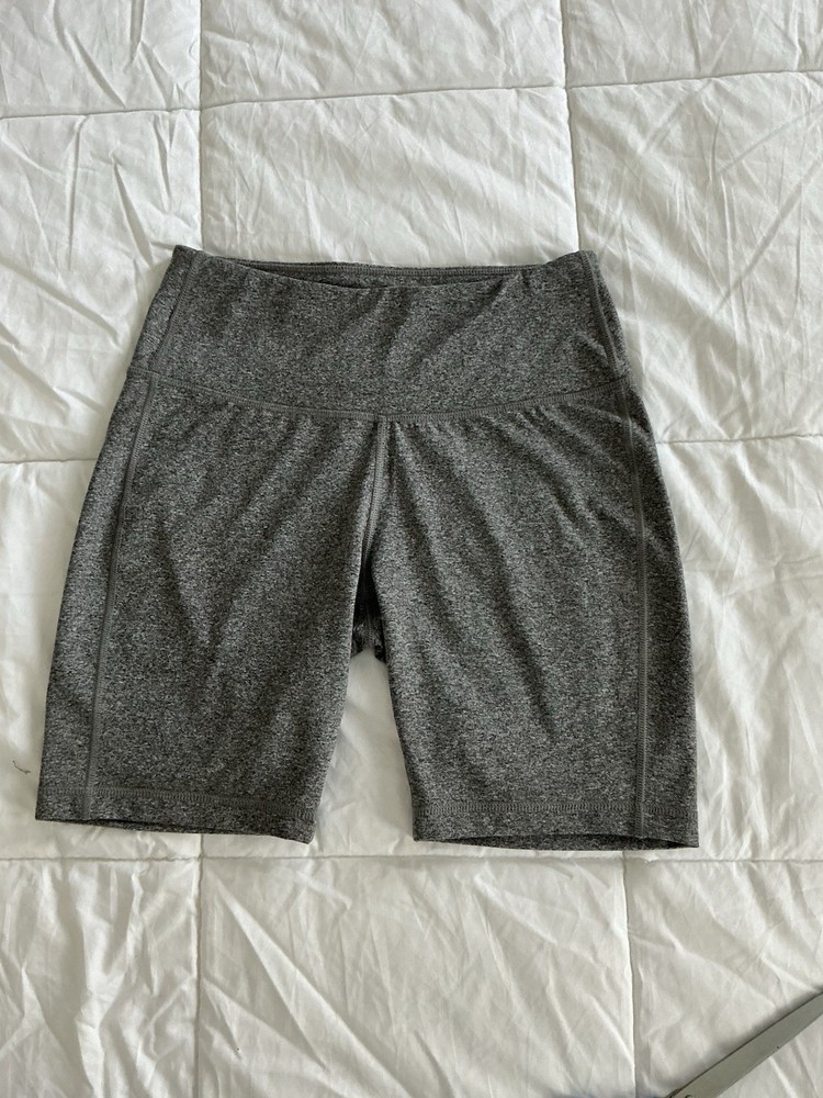 Zelos Women’s Gray Biker Shorts 5in Inseam Polyester/Elastane Stretch Athleisure