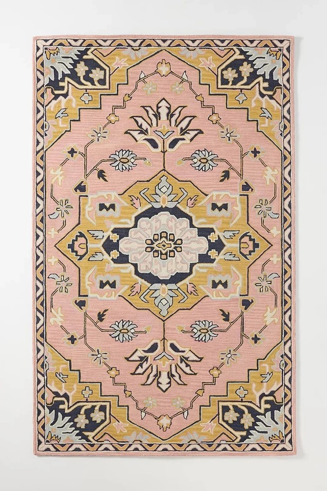 Handmade Caro Rug Hand Tufted Rug 100% wool Modern Rugs for Bedroom living room